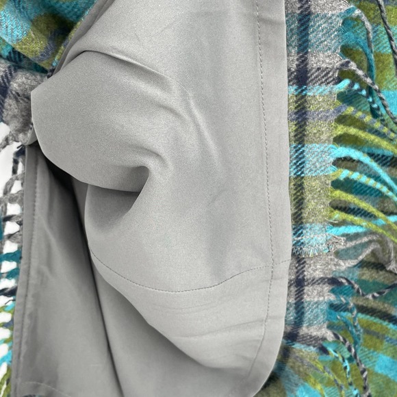 J Jill Women's Plaid Fringe Wool Blend Pencil Skirt Size 6P - Picture 3 of 6